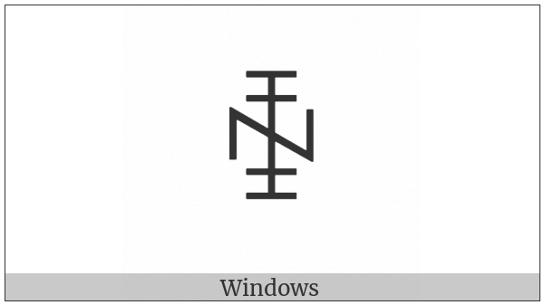 Yi Syllable Ddap on various operating systems