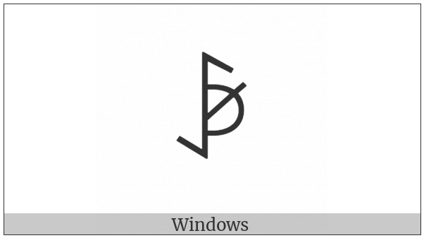 Yi Syllable Niep on various operating systems