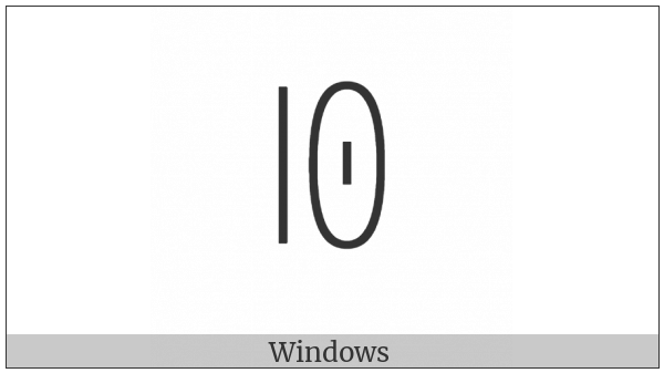 Yi Syllable Nuop on various operating systems