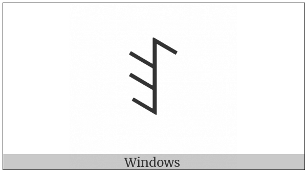 Yi Syllable Ne on various operating systems