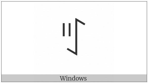 Yi Syllable Nut on various operating systems