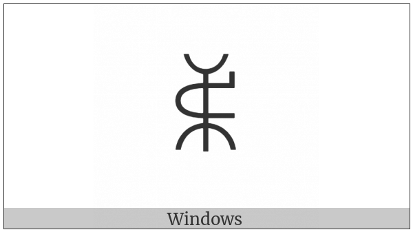 Yi Syllable Hli on various operating systems