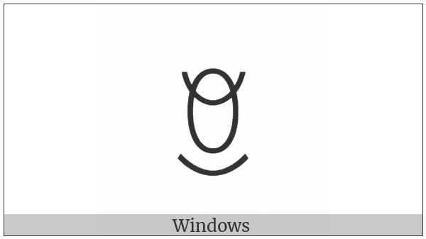 Yi Syllable Hlip on various operating systems