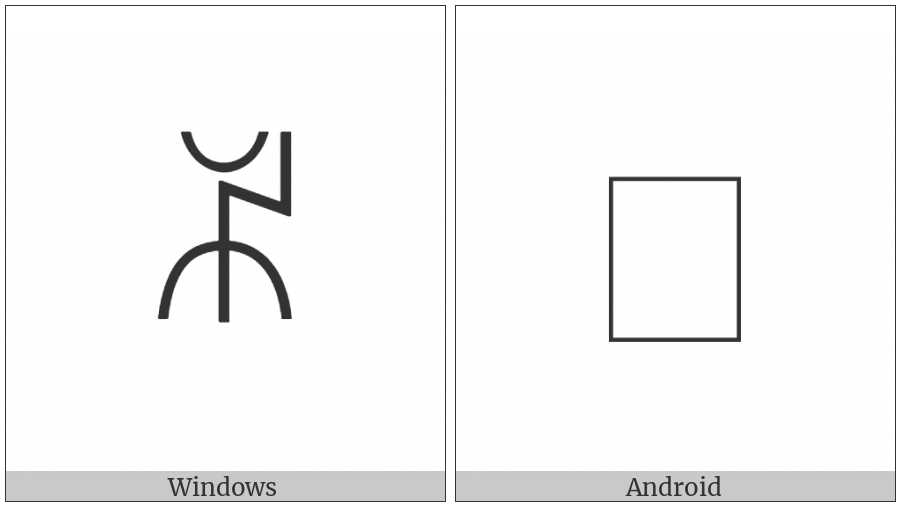 Yi Syllable Hliep on various operating systems