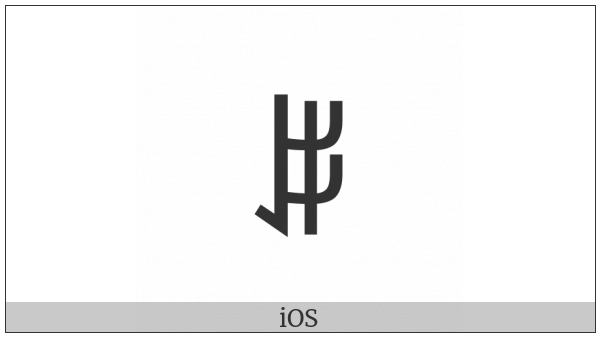 Yi Syllable Hlo on various operating systems