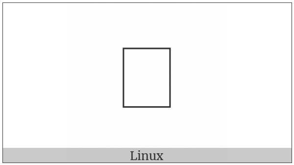 Yi Syllable Hlurx on various operating systems