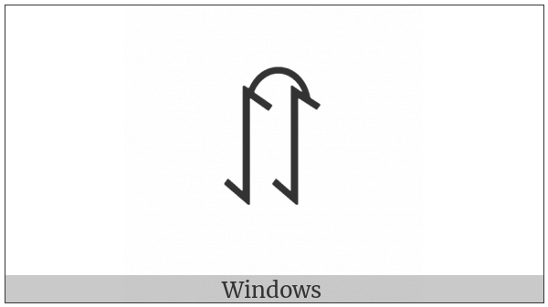 Yi Syllable Hlyp on various operating systems