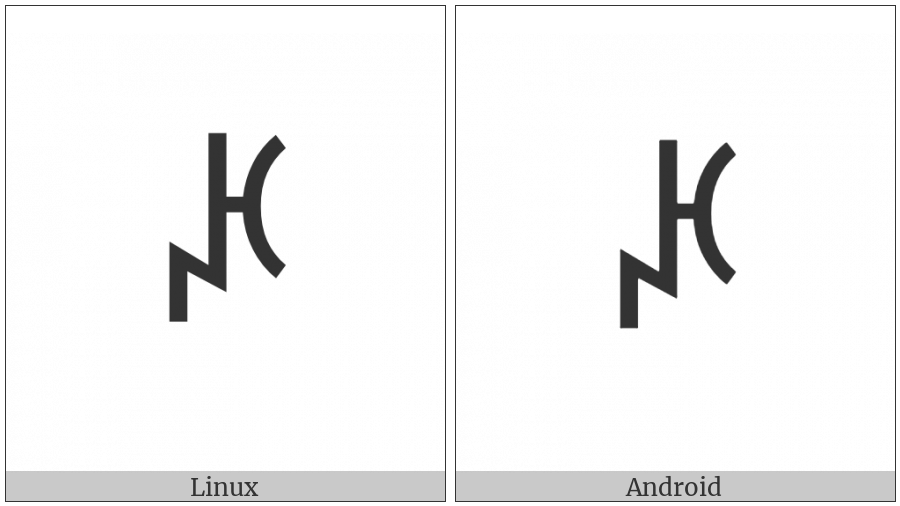 Yi Syllable Mgap on various operating systems