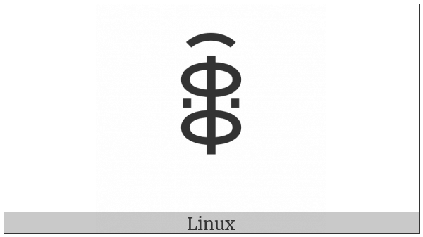 Yi Syllable Mguox on various operating systems