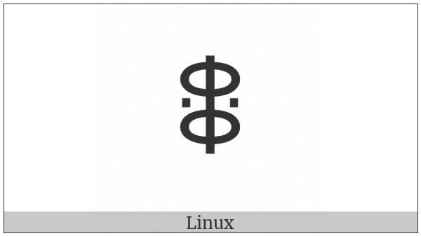 Yi Syllable Mguo on various operating systems