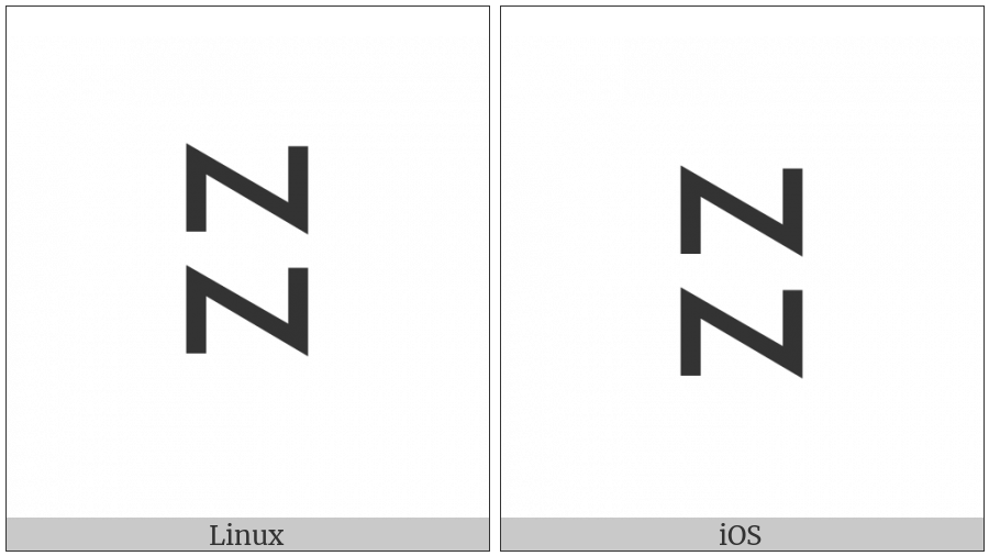 Yi Syllable Hxit on various operating systems