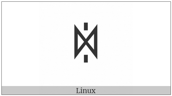 Yi Syllable Hxi on various operating systems