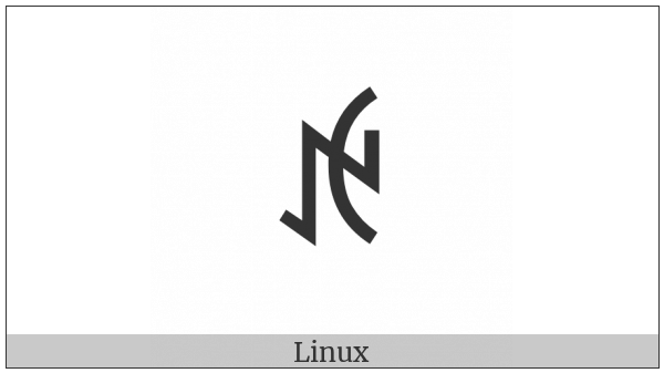 Yi Syllable Hxie on various operating systems