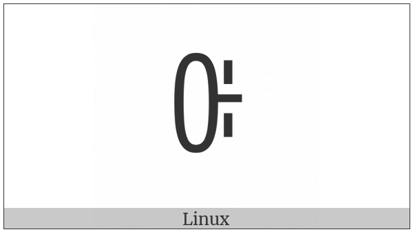 Yi Syllable Hxiep on various operating systems