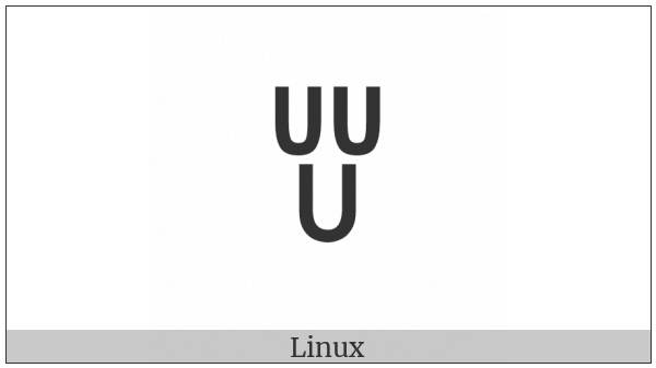 Yi Syllable Hxuot on various operating systems