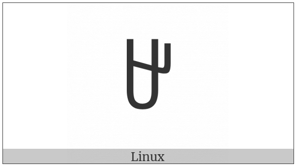 Yi Syllable Ngat on various operating systems