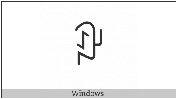 Yi Syllable Cap on various operating systems