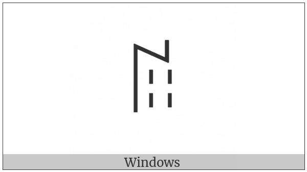 Yi Syllable Zzip on various operating systems