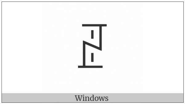 Yi Syllable Jip on various operating systems