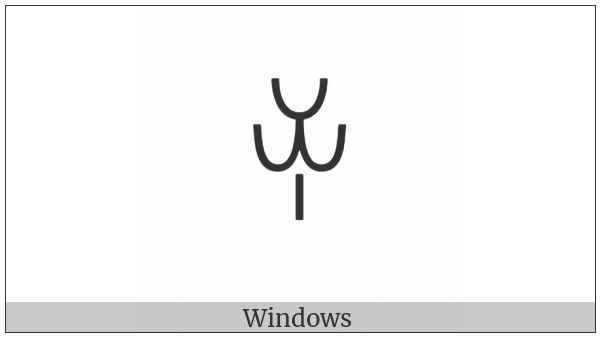 Yi Syllable Juo on various operating systems