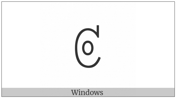 Yi Syllable Jup on various operating systems