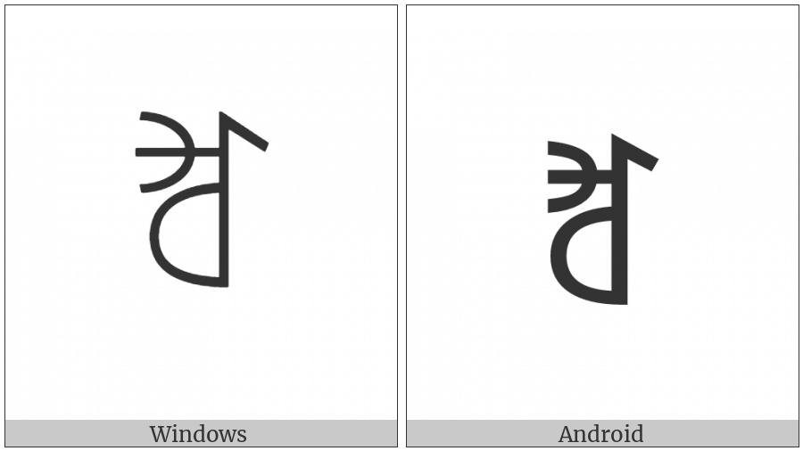 Yi Syllable Jjip on various operating systems