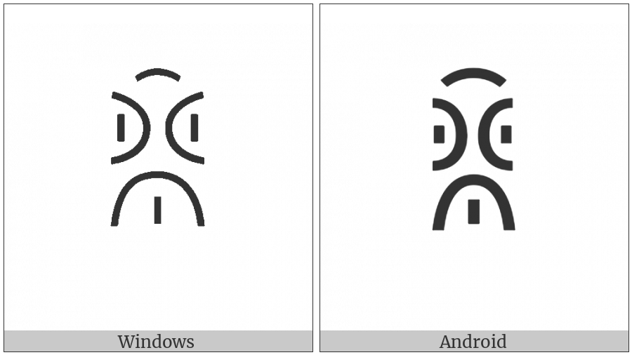 Yi Syllable Jjuox on various operating systems