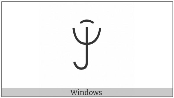 Yi Syllable Njix on various operating systems