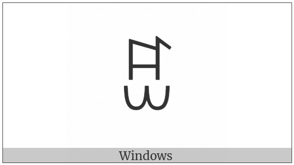 Yi Syllable Njuo on various operating systems