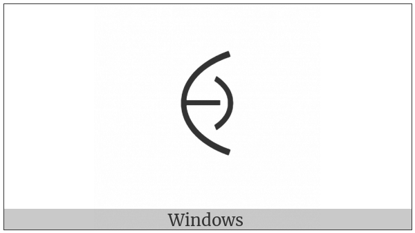 Yi Syllable Njup on various operating systems