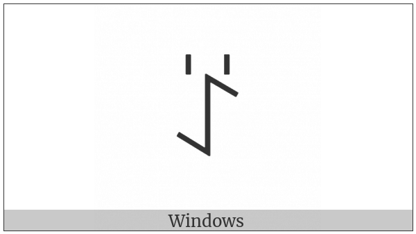 Yi Syllable Njyp on various operating systems