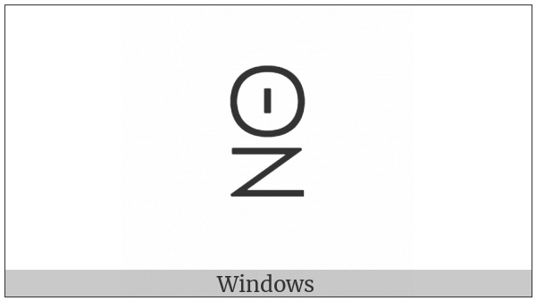 Yi Syllable Nyuo on various operating systems