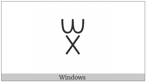 Yi Syllable Xit on various operating systems