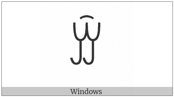 Yi Syllable Xiex on various operating systems