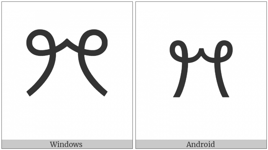 Vai Syllable Bhi on various operating systems