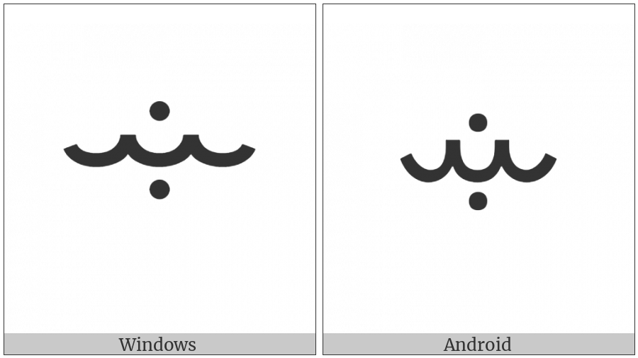 Vai Syllable Yi on various operating systems