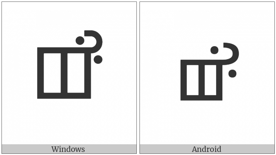 Vai Syllable Nda on various operating systems