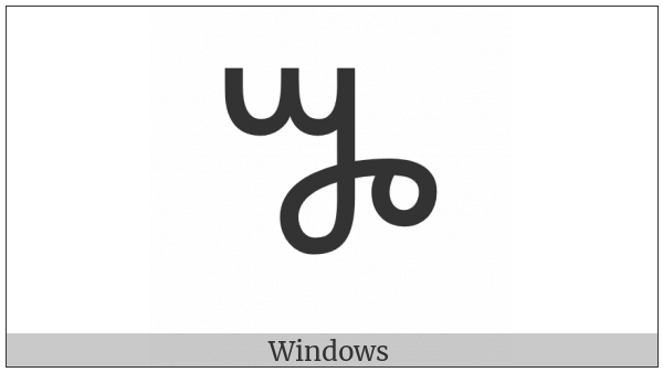 Vai Syllable Ndoo on various operating systems