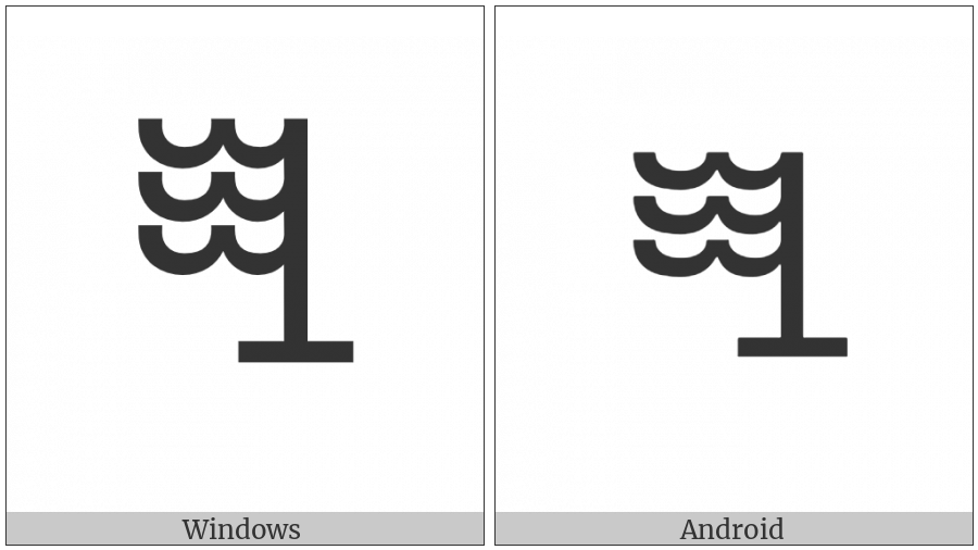 Vai Syllable Ho on various operating systems