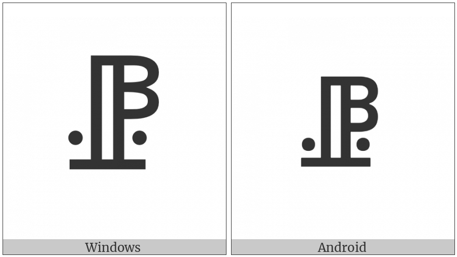 Vai Syllable Njo on various operating systems