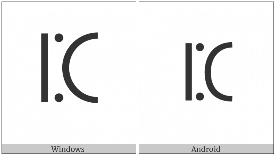 Vai Syllable Mbe on various operating systems