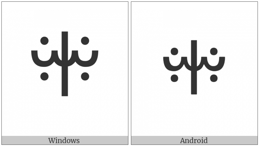 Vai Syllable Ze on various operating systems