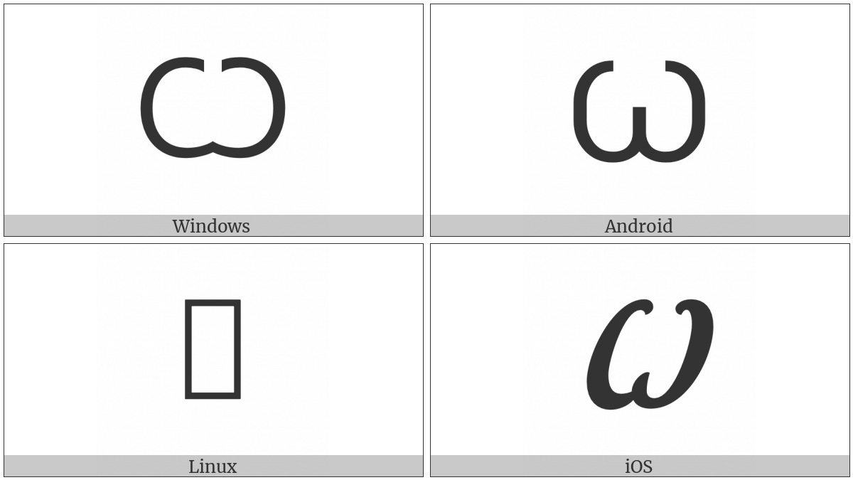 CYRILLIC CAPITAL LETTER BROAD OMEGA UTF 8 Icons