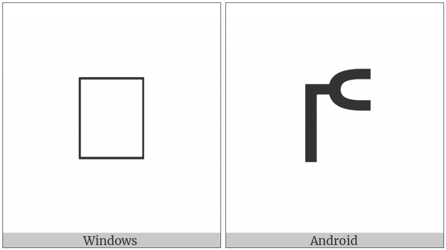 Bamum Letter Ki on various operating systems