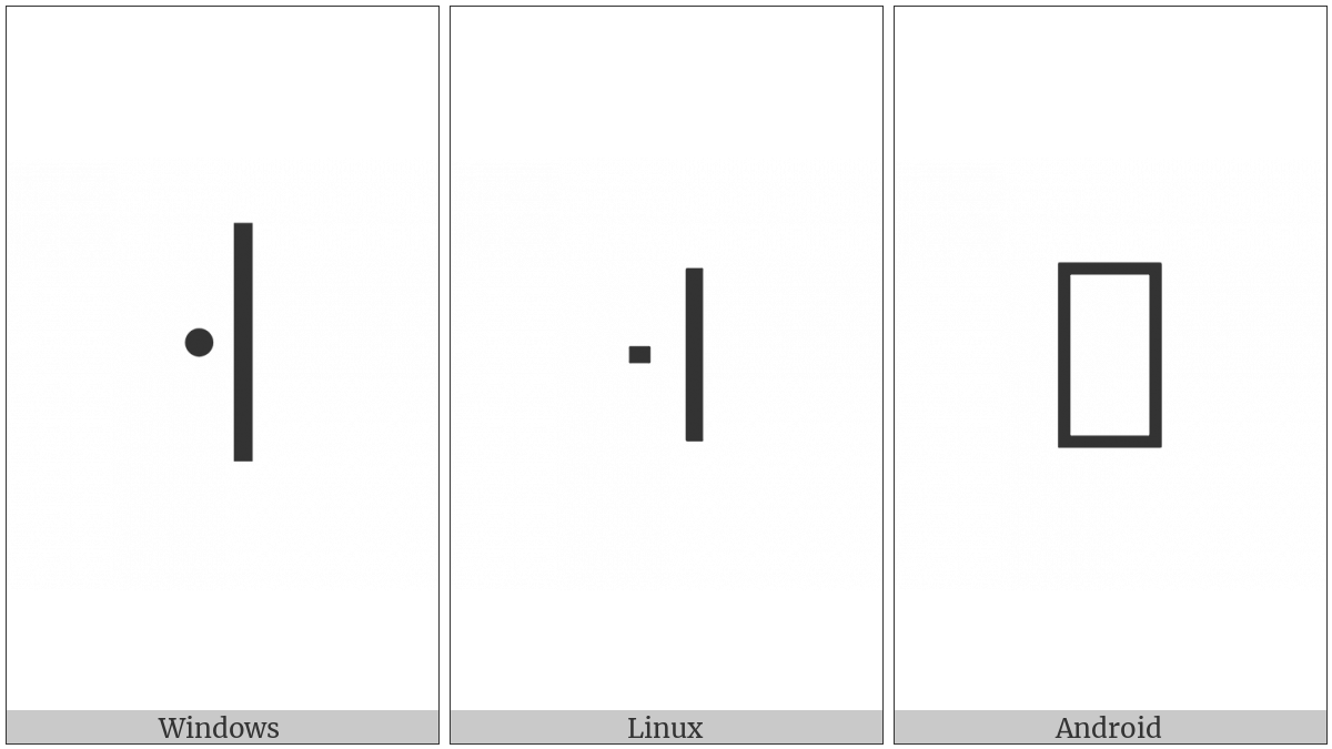Modifier Letter Mid Dotted Tone Bar on various operating systems