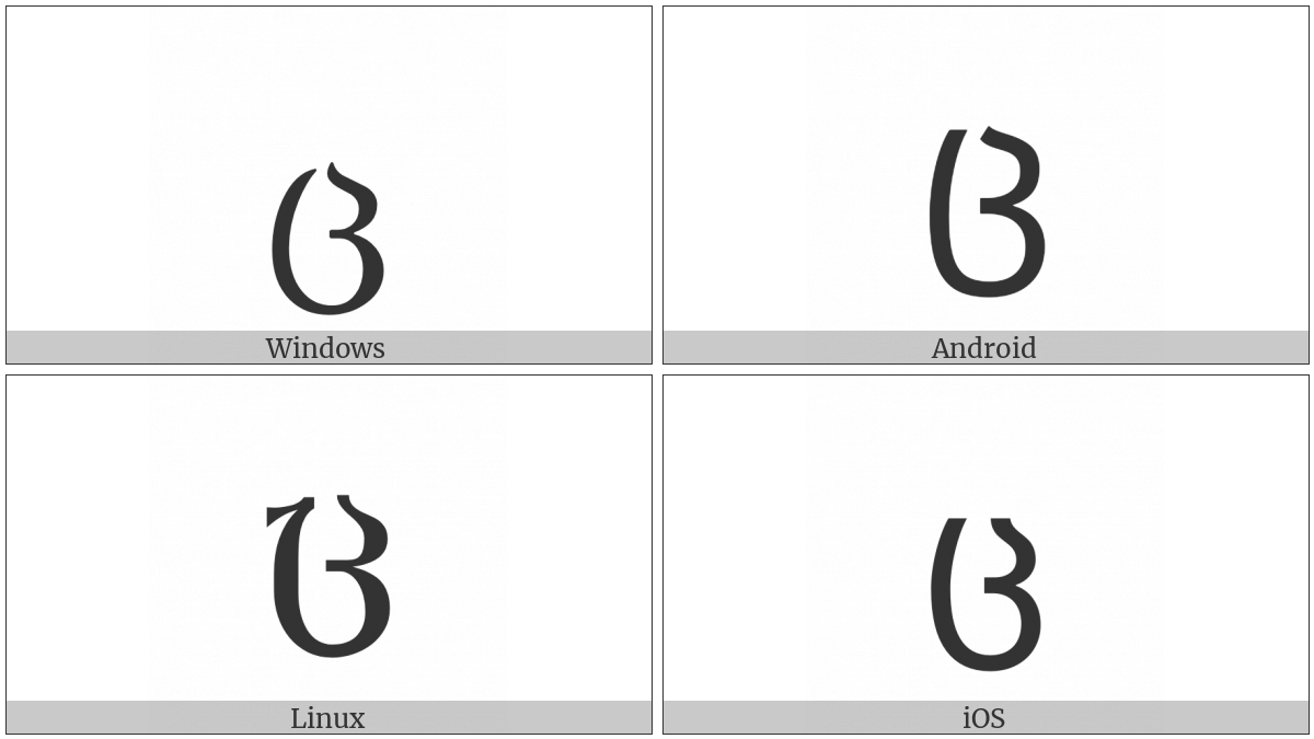 Georgian Letter Can on various operating systems