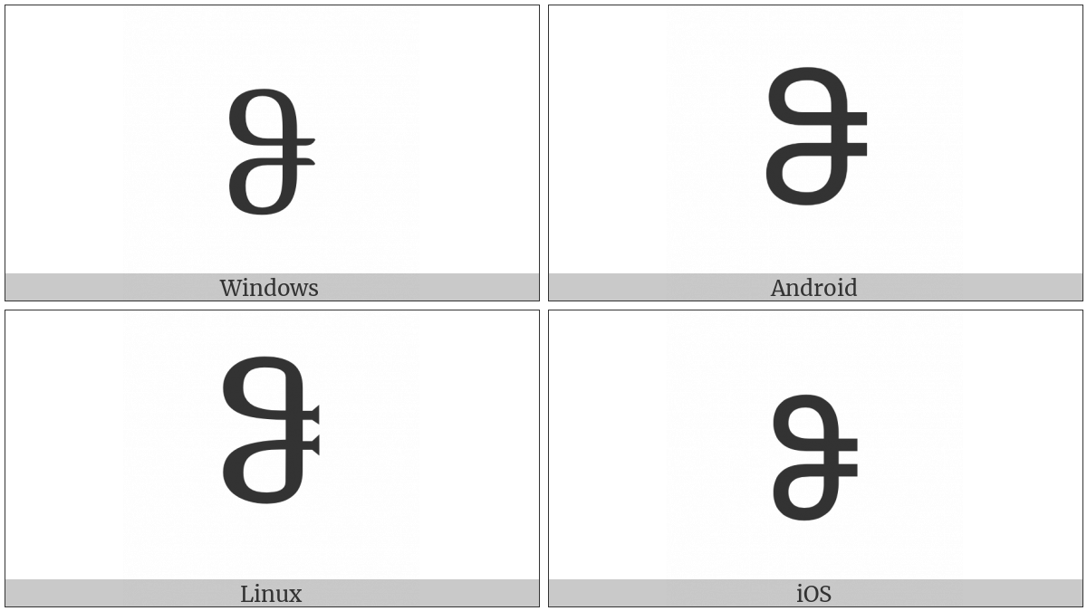 Georgian Letter Hoe on various operating systems