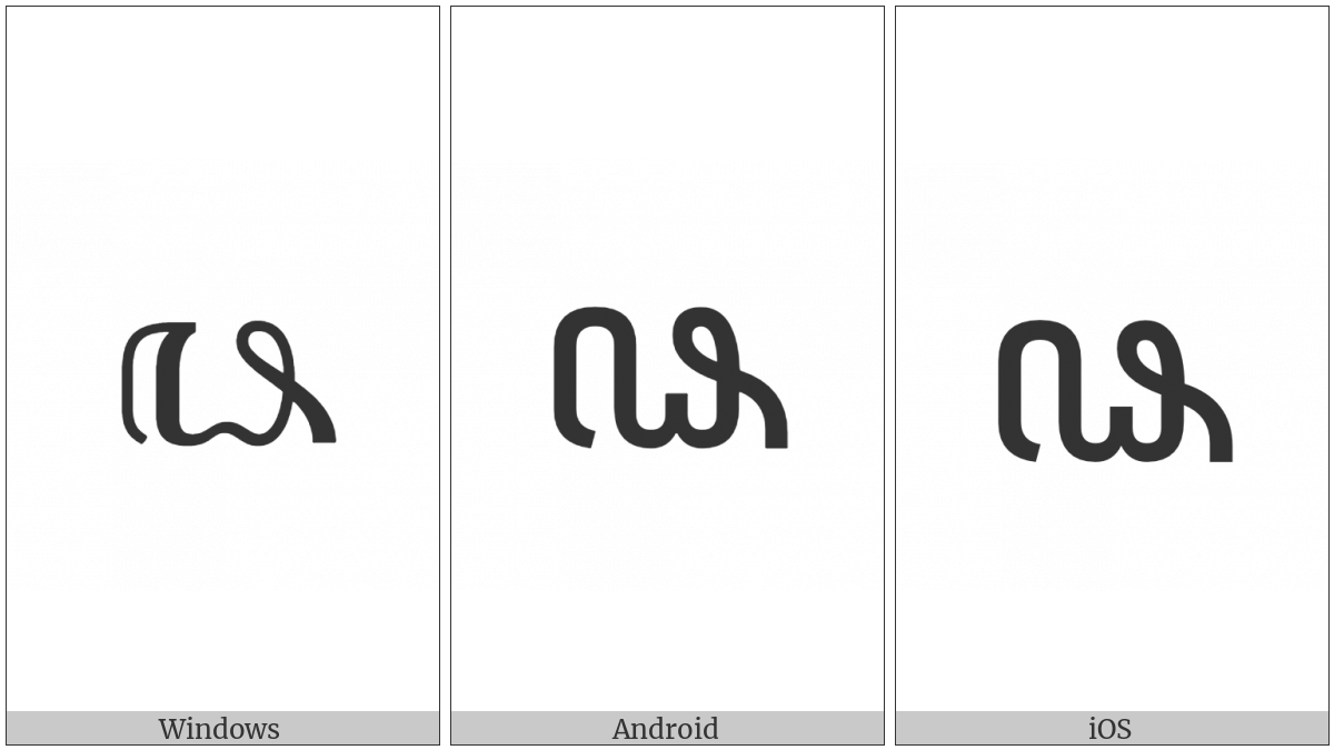 Javanese Digit Eight on various operating systems