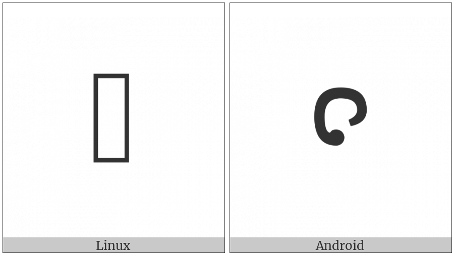 Cham Vowel Sign O on various operating systems