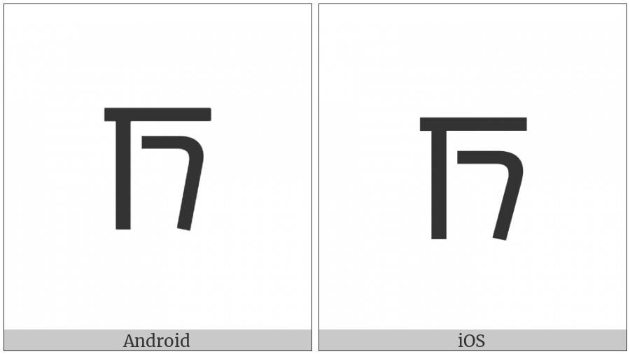 Meetei Mayek Letter Nna on various operating systems